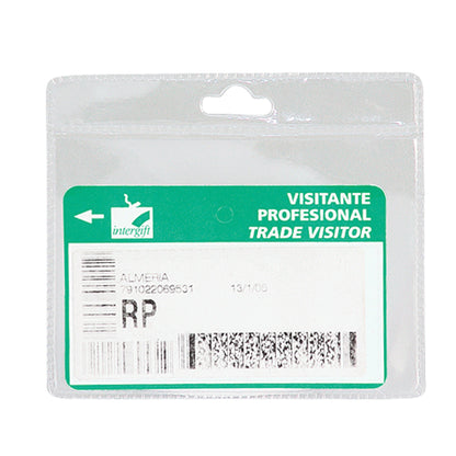Porta credencial PVC Horizontal Tarjeta de credito