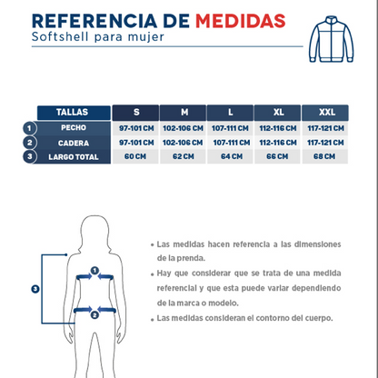 Chaqueta Softshell Rhelmu Mujer