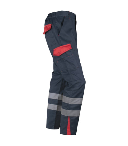 Pantalón Cargo Gabardina Bi-Color Con Cinta Hombre